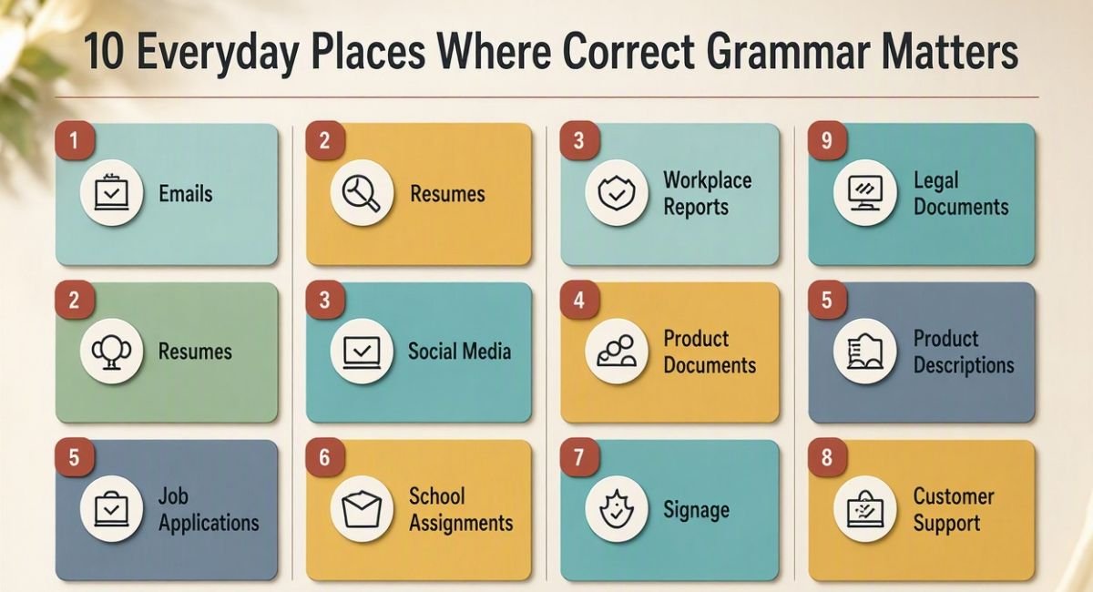 10 Everyday Places Where Correct Grammar Matters
