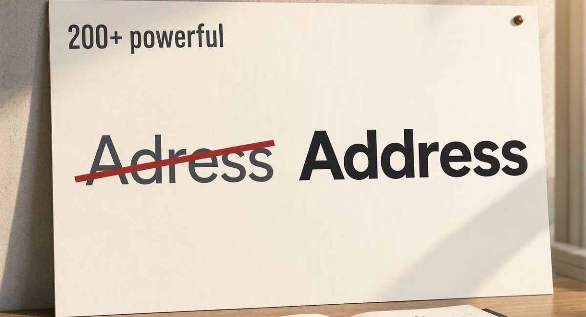 200+ powerful Adress or Address Which Spelling Is Correct?