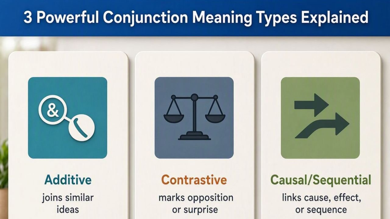 3 Powerful Conjunction Meaning Types Explained