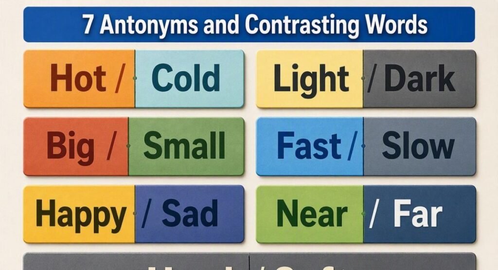 7 Antonyms and Contrasting Words