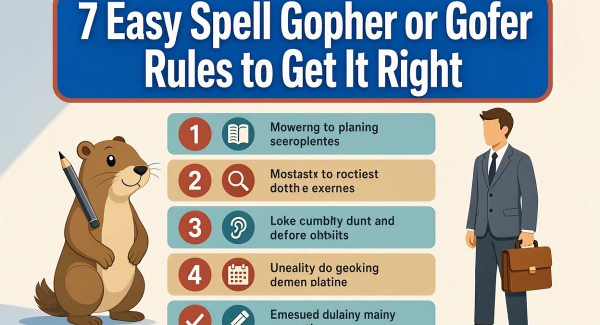 7 Easy Spell Gopher or Gofer Rules to Get It Right