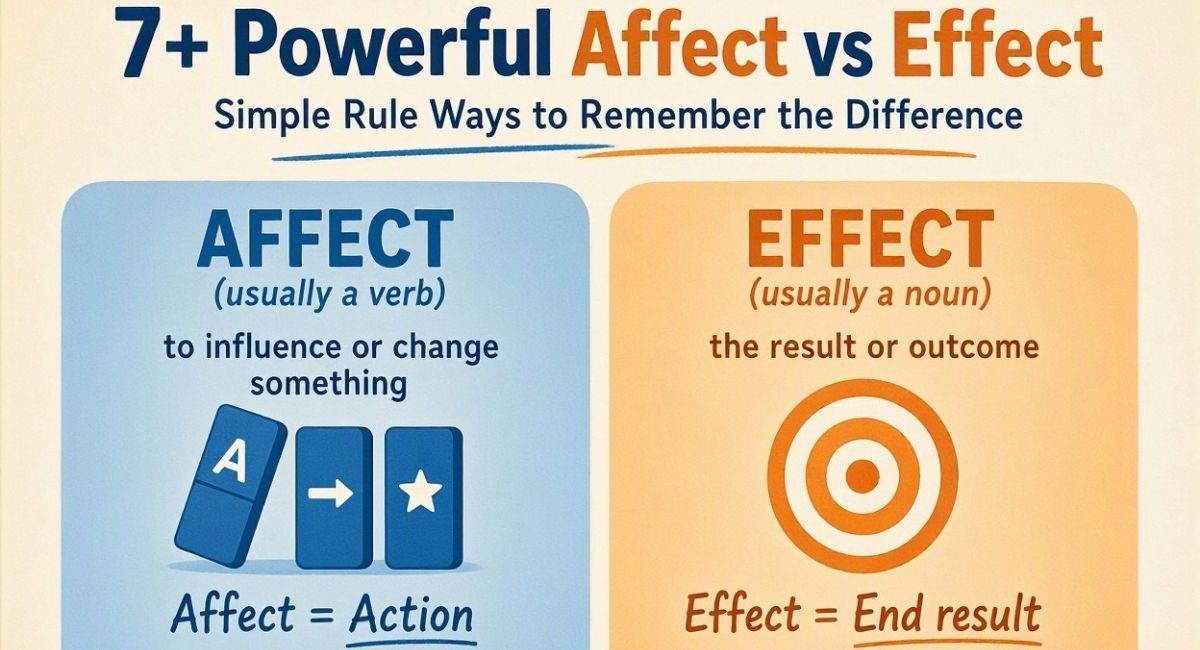 7+ Powerful Affect vs Effect Simple Rule Ways to Remember the Difference