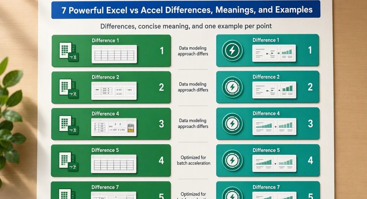 7 Powerful Excel vs Accel Differences, Meanings, and Examples