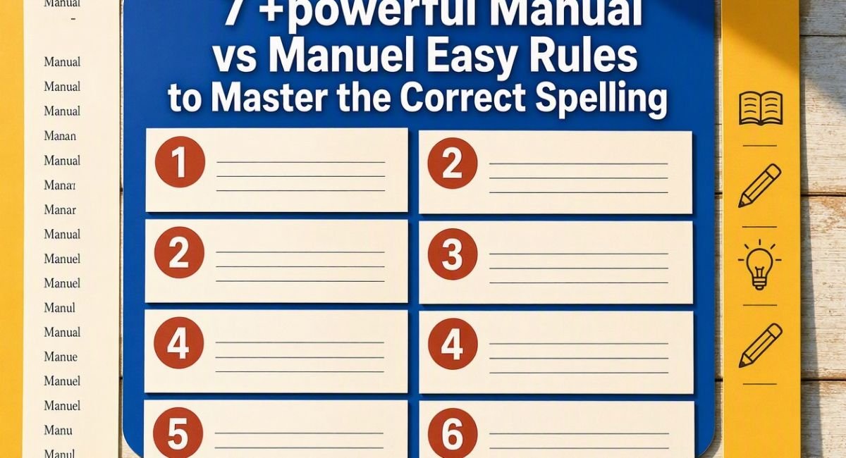 7 +powerful Manual vs Manuel Easy Rules to Master the Correct Spelling