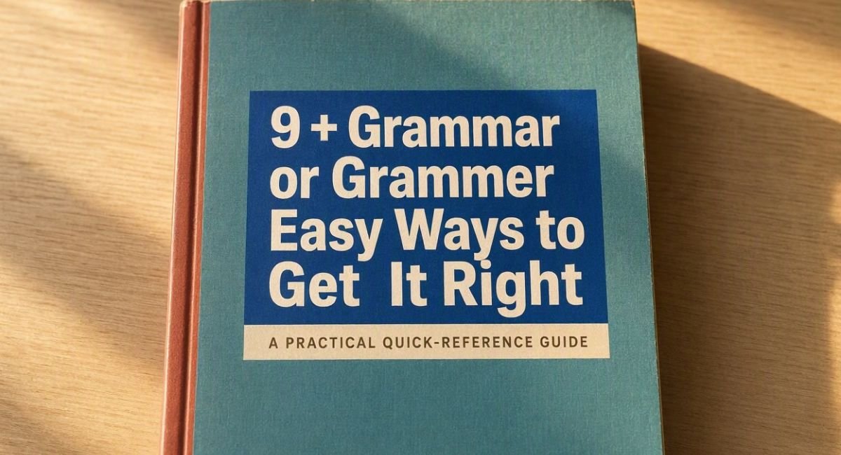 9 + Grammar or Grammer Easy Ways to Get It Right