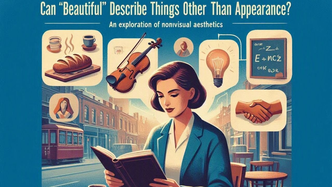 Can “Beautiful” Describe Things Other Than Appearance?
