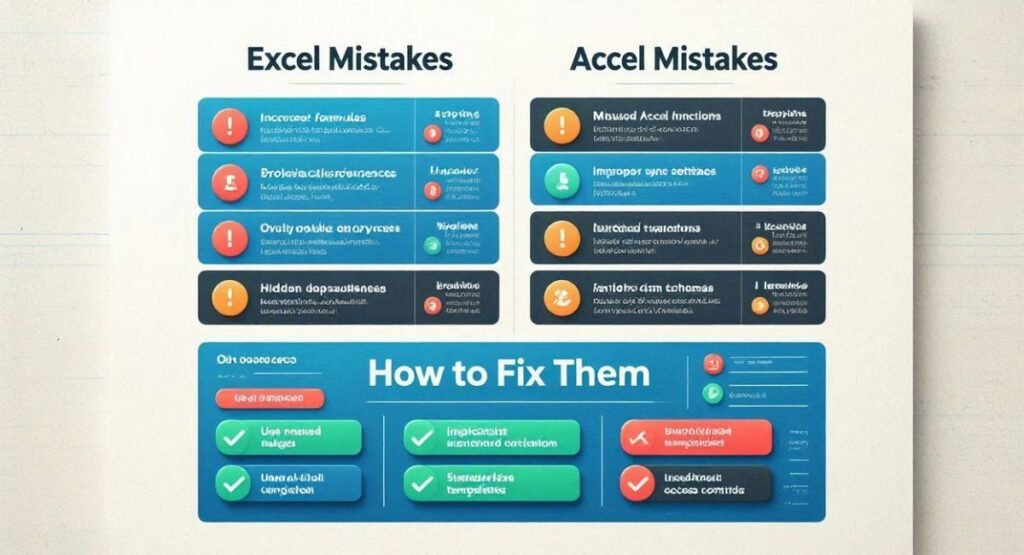 Common Excel vs Accel Mistakes and How to Fix Them
