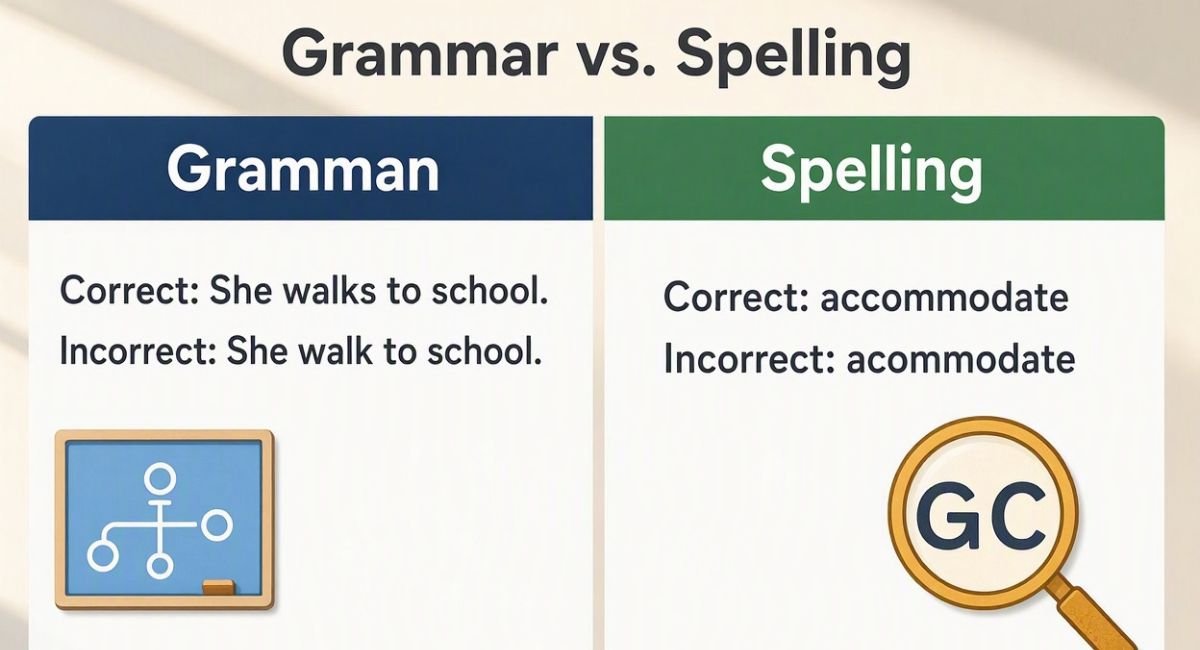 Grammar vs. Spelling: What Is the Difference?
