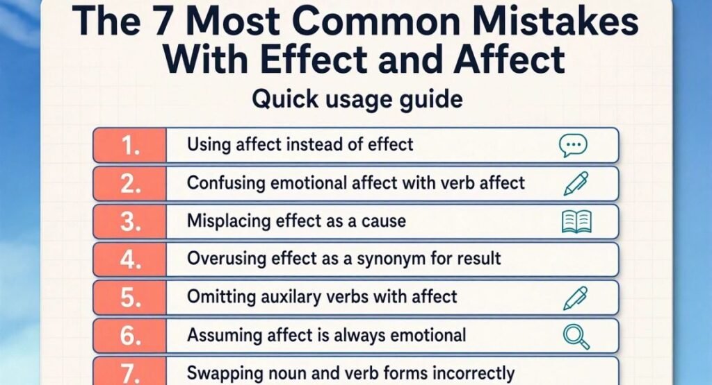 The 7 Most Common Mistakes With Effect and Affect