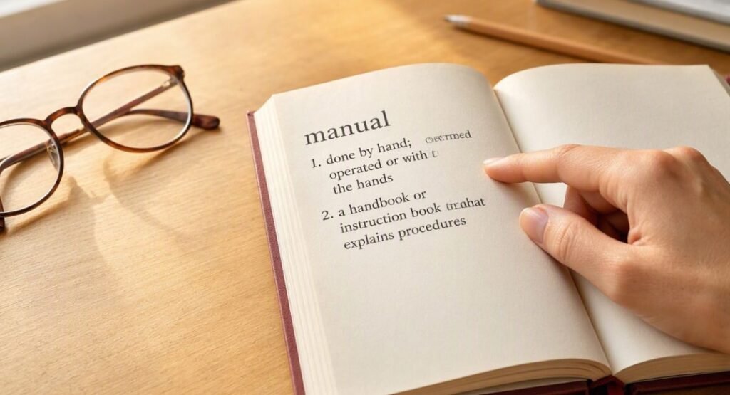 What Does Manual Mean in English?
