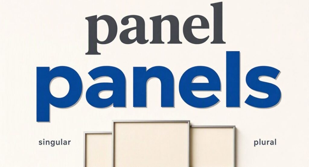 What Is the Plural of Panel?